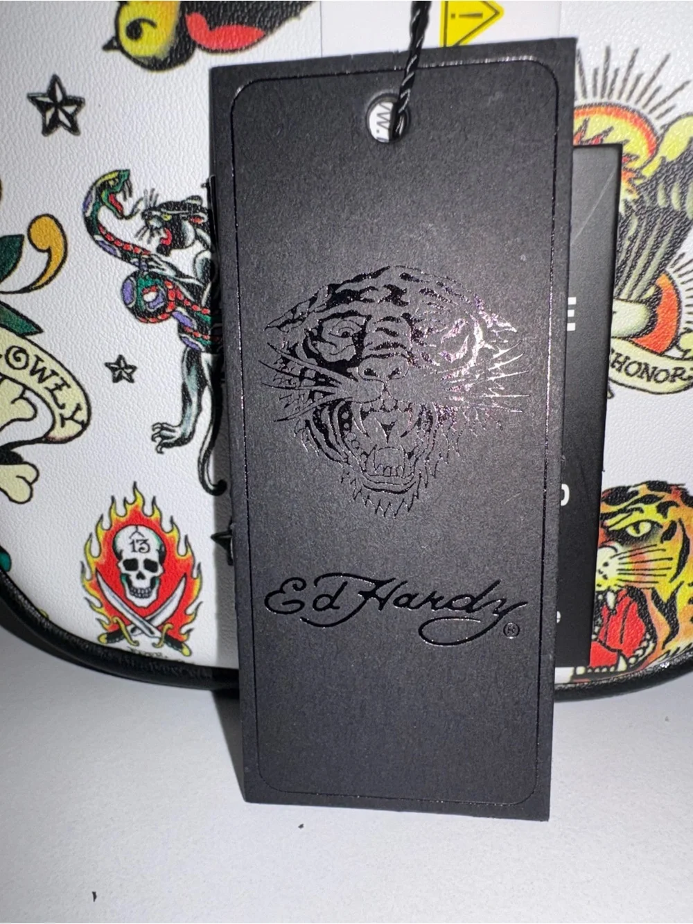 🖤 Ed Hardy Y2K Tattoo Flash Thermal Lunch Bag / Crossbody NWT